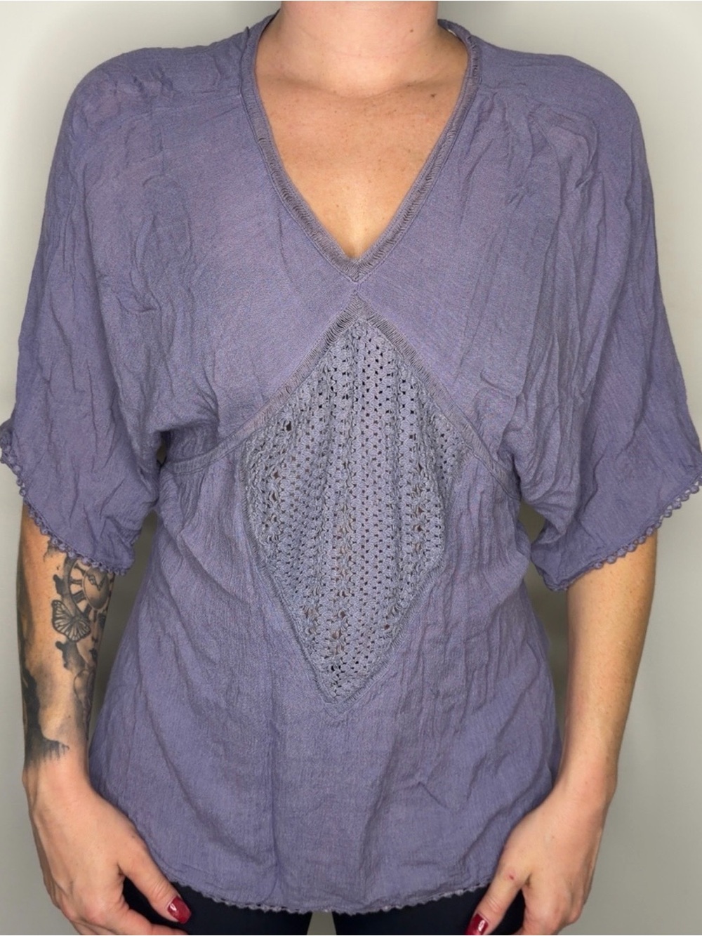 Beautiful lavender boho top from ROXY